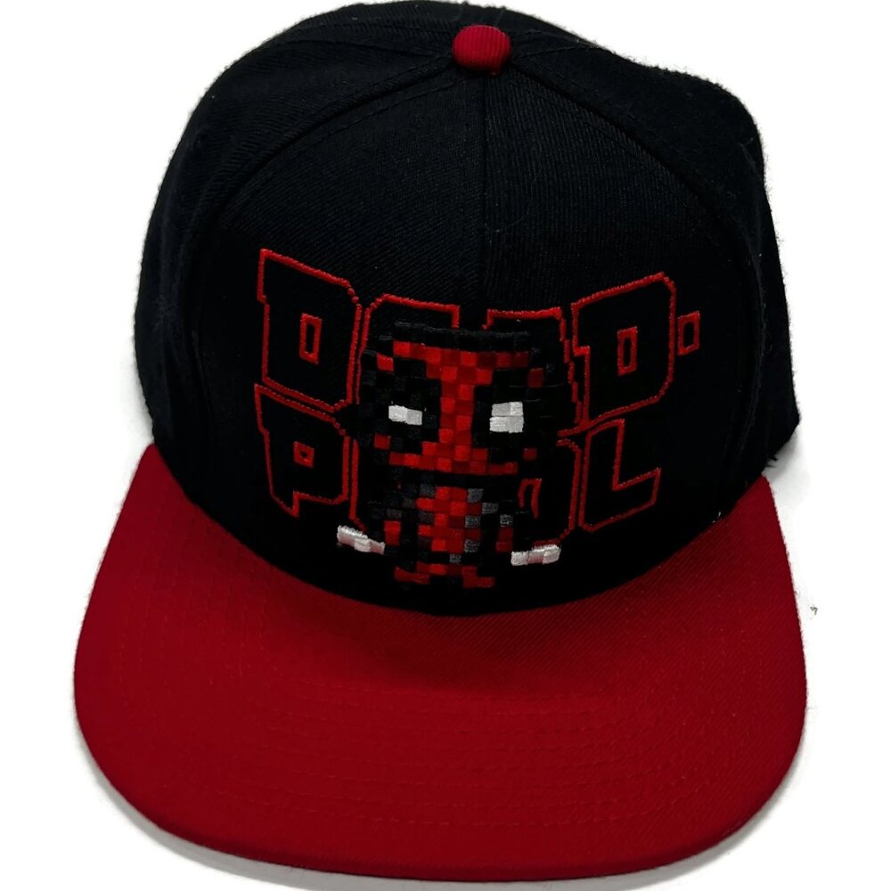 Marvel Comics Deadpool Snapback Baseball Cap Hat Wool Blend Chimichangas Spell